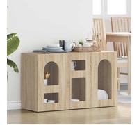 Moderne Buffet bahut pratique - ELST Chêne Sonoma - 100x35x59 cm Bois d'ingénierie - Commode salon @FR""7678""