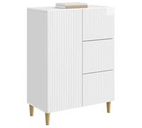 Moderne Buffet bahut vaisselier - VIDAXL - Commode salon Blanc brillant 66x34,5x90 cm - Bois d'ingénierie @FR7723585