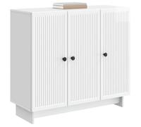 Moderne Buffet bahut vaisselier - VIDAXL - Commode salon Blanc brillant 89x34,5x80 cm - Bois d'ingénierie @FR1716223