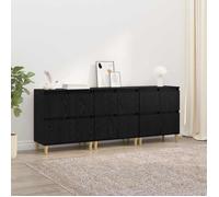 Moderne Buffets 3 pcs,Buffet bahut - Commode/Buffet salon contemporain - Chêne noir 60 x 35 x 70 cm Bois d'ingénierie@FR(618296）