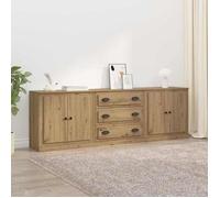 Moderne Buffets avec tiroir 3 pcs,Buffet bahut - Commode/Buffet salon contemporain - Bois Ancien 210 x 35,5 x 67,5 cm@FR(574945）