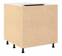 Moderne Cabinet de cuisine, SWEETY, Placard d'angle en bas Riga Chêne noir 75,5x75,5x81,5 cm BB50
