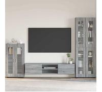 Moderne Cabinet Salon,Commode meuble de rangement - Bahaut Buffet Gris Sonoma 55,5 x 29 x 100 cm Bois d'ingénierie@FR(518593)