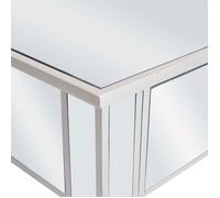 Moderne Coiffeuse pour Chambre - jill's - miroir avec tabouret MDF et verre 80x38x76 cm CCC335