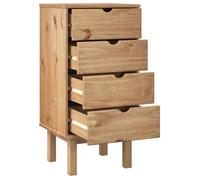 Moderne Commode OTTA BURKE, buffet avec stockage, 45x39x90 cm, bois de pin massif AA2294