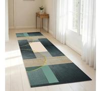 Moderne couloir blanchisserie runner tapis, cuisine plancher runner tapis | Tapis vert jaune de 1m/1,5m/2m/3m/3,5m/4m/4,5m/5m/6m de long, tapis de sol antidérapant(70x150cm)