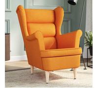 Moderne Fauteuil jaune foncé - Fauteuil individuel relax 74x84x100 cm tissu@FR(4160645)