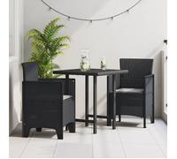 Moderne Fauteuil/Siège d'Extérieur, Chaises de Jardin 2 pcs Anthracite Poly Rattan @FR(256837)