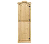Moderne Garde-robe BURKE, Armoire de chambre, avec rangement, Corona 55x52x170 cm, bois de pin massif AA2064