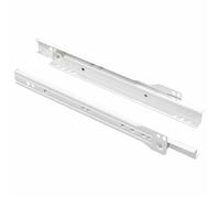 Moderne Glissière de tiroir 2 pcs Blanc 250 mm Acier, Coulisse pour tiroirs @EU44576