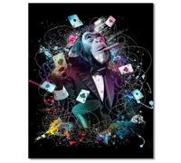 Moderne Graffiti Art Drôle Singe Poker Affiche et Impressions Toile Peinture Murale Salon Décor 60x80 cm Sans Cadre multico TABLEAU