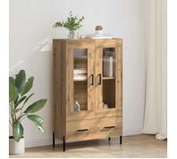 Moderne Haut Armoire - Commode/Buffet Haut contemporain - Corona Chêne artisanal 69 5 x 31 x 115 cm@FR(483792）