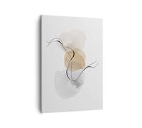 Moderne Impression sur Toile Abstrait Minimaliste Aquarelle Image Tableau Decoration Murale 50x70cm Deco Cadre Salon Chambre Cuisine Vertical Petit Tableaux Decoratifs Muraux Art Wall PA50x70-4827