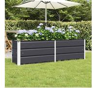 Moderne Jardinière lit surélevé plantes - pot de fleurs Anthracite 160 x 40 x 45 cm Acier@FR(817825)