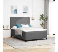 Moderne matelassé Chic Confortable Rectangulaire Gris Clair 140 x 190 cm