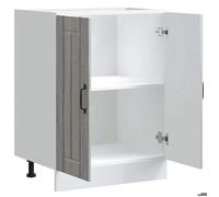 Moderne Meuble de base de lavabo, SWEETY, Meuble-lavabos, Lucca sonoma gris bois d'ingénierie 60x46x81.5 cm MM1843