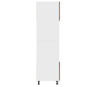 Moderne Meuble micro-ondes ""Lyon"", SWEETY Armoire base de cuisine, Chêne brun 60x57x207 cm bois d'ingénierie, BB1290
