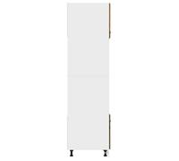 Moderne Meuble micro-ondes ""Lyon"", SWEETY Armoire base de cuisine, Chêne fumé 60x57x207 cm bois d'ingénierie, BB1288