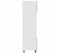 Moderne Meuble micro-ondes ""Lyon"", SWEETY Armoire base de cuisine, Chêne Sonoma 60x57x207 cm bois d'ingénierie, BB1310
