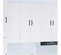 Moderne Meuble mural de cuisine - Meuble haut/Armoire suspendue avec étagère Blanc 60 x 31 x 100 cm@FR(773540）