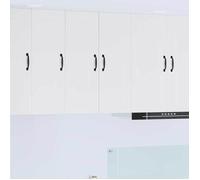 Moderne Meuble mural de cuisine - Meuble haut/Armoire suspendue Blanc 30 x 31 x 80 cm Bois d'ingénierie@FR(306034）