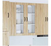 Moderne Meuble mural de cuisine - Meuble haut/Armoire suspendue Chêne Sonoma 40 x 31 x 100 cm@FR(789473）