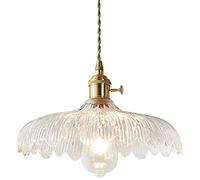 Moderne Minimaliste Vintage Fleur Forme Pendentif Lumières Café Chambre/Bar Lampe Simple Verre Pendentif Lampes Décoration Éclairage Intérieur E27 Suspension Éclairage Luminaire Change for the better