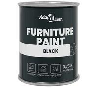 Moderne Peinture pour meubles Noir 0,75 L Impression murale, Consommables de peinture @EU42821