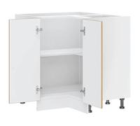 Moderne Placard d'angle de cuisine Lucca SWEETY Meuble bas de cuisine chêne artisanal 75.5x75.5x81.5 cm BB971