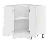 Moderne Placard d'angle de cuisine Porto, SWEETY Meuble bas de cuisine, gris béton bois d'ingénierie, 75.5x75.5x81.5 cm BB1089