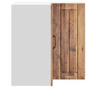 Moderne Placard d'angle mural cuisine Lucca, SWEETY Meuble bas de cuisine, vieux bois 57x57x60 cm BB989