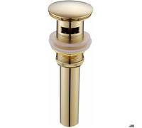 Moderne Pop-up Rétro Bouchon Bonde de Lavabo Vidange Clic-clac avec Trop-Plein en Laiton Doré Universel Valve Draineur d’Evier Vas