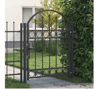 Moderne Portillon de Jardin - Porte de Clôture Gris 100 x 125 cm Acier peint par poudre@FR(4856974)
