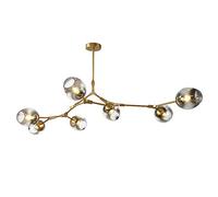 Moderne Spoutnik en Boule de Verre Nordique, 7 lumières E27, Lampe à Suspension Industrielle en métal, Lampe Suspendue à Branche réglable, plafonniers pour Salle à Manger, Salon, hôtel, café