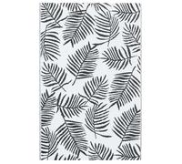 Moderne Tapis d'extérieur ARAKIL Blanc et noir 160x230 cm PP, Tapis DE JARDIN @EU46561