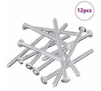 Moderne Vis 12 pcs Argenté M6 x 100 mm Acier, Fixations pour matériel @EU44365