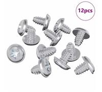 Moderne Vis de verrouillage 12 pcs Argenté M4 x 5 mm Fer, Fixations pour matériel @EU44473