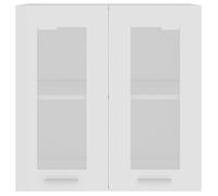 Moderne Vitrine suspendue ""Lyon"", SWEETY Armoire base de cuisine, Blanc 60x31x60 cm bois d'ingénierie, BB1231