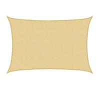 Moderne Voile d'ombrage sable 6x4 m 100 % polyester oxford, Voile d'ombrage @EU8853