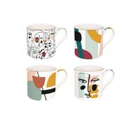 MODERNISM Mug Porcelaine - Coffret de 4