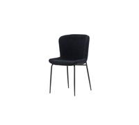 Modesto chaise de salle à manger teddy noir.