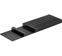 Modify Range-couteaux L 137,5 x P 472 x H 26 mm, frêne noir / Range-couverts en bois