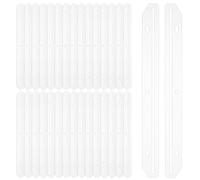 Modixun Lot de 32 porte-revues perforés à 3 trous, organiseur de magazines pour le rangement, classeur à 3 anneaux, porte-revues pour collectionneurs, translucide