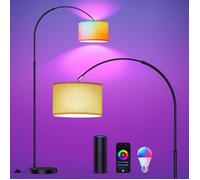 Modlicht Lampadaire Intelligent RGB Compatible Alexa et Google Home LED E27 9W Couleur et Intensité Variables