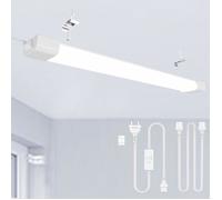 Modlicht Tube Neon LED IP65 40cm - 18W 2000lm Blanc froid 6000K, Lampe Pièces Humides, Pour Salle de Bain/Cave