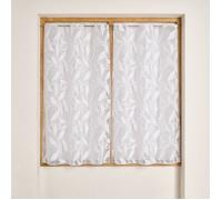 Modulable en maille à motif feuilles Blanc 45x90 cm
