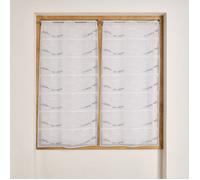 Modulable en maille à motif mouettes Blanc 60x120 cm