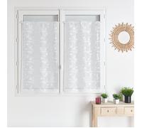 Modulable maille motif feuille Blanc 90x120 cm