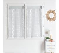 Modulable maille motif pois Blanc 90x120 cm
