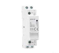 Modulaire pour protection 2P 2NO 25A 230V AC - Contacteur domestique silencieux avec fenêtre de visualisation pour montage sur rail DIN dans les systèmes PV